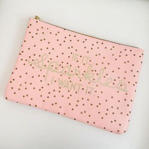 Glamorous Pink Makeup Bag | Polka Dots | Sparkles